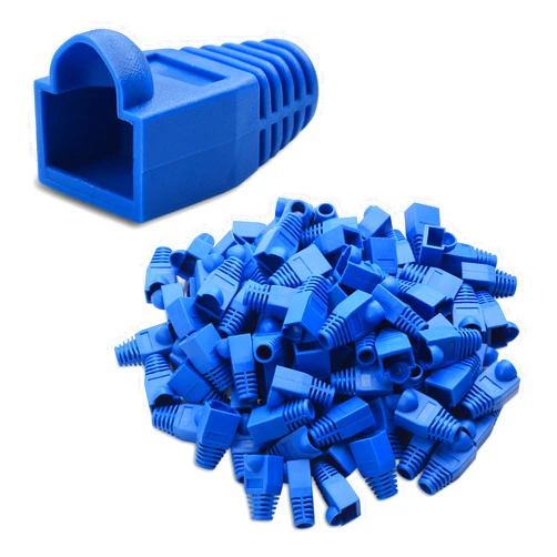 Cable Matters 200-Pack RJ45 Strain Relief Boots, RJ45 Boot, Cat6 Boot in Blue