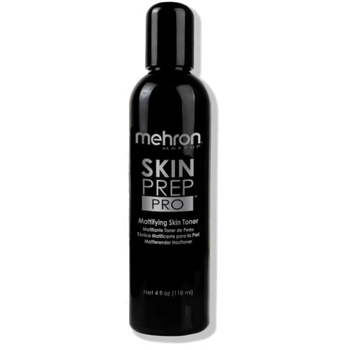Mehron Makeup Skin Prep Pro Mattifying Skin Toner | Long Lasting Pre-Makeup Primer 4 fl oz (120 ml)