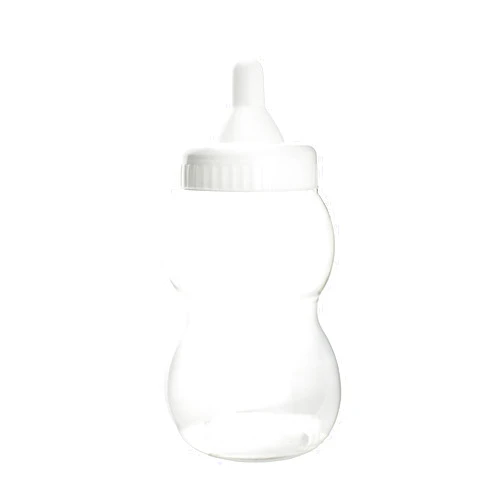 Firefly Imports Jumbo Milk Baby Bottle Coin Bank Plastic Container Baby Shower Game Favor, 13-inch, White