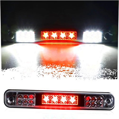 Dibanyou 3rd Third Brake Light High Mount Stop Light fits for 1988-1998 Chevy C10 C/K 1500 2500 3500,1994-1998 Chevy Silverado LED Cargo Lamp