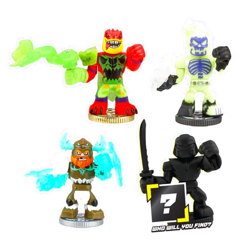 Akedo Legends of Akedo Powerstorm Warrior Collector Pack - 4 Mini Battling Action Figures Including 1 Ultra Rare Warrior and 1 Mystery Warrior