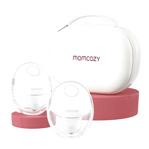 Momcozy Breast Pump Hands Free Mobile Style | M6, Wearable Breastfeeding Pump Ideal Rhythm for More Milk, DoubleFit Flange More Fit & Discreet with 3 Modes & 9 Levels, 24mm - 2 Pack Quill Gray