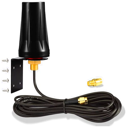 Bingfu 4G LTE Outdoor Wall Mount Waterproof Antenna SMA Male Antenna Compatible with Verizon AT&T T-Mobile Sprint 4G LTE Router Gateway Modem Cellular Trail Camera