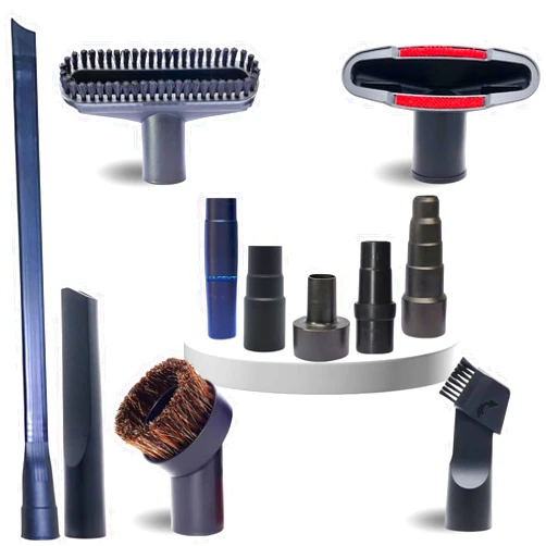 VACEXT Replacement Vacuum Attachments & Brushes plus Universal Adapter Kit Compatible with Shop Vacs 2-1/4'' 1-7/8'' 1-3/8'' 1-1/4 Inch- Flexible Vacuum Crevice Attachment Tool for Shop Vac Accessories