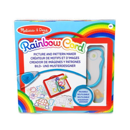 Melissa & Doug 40619 Rainbow Cord & Picture Pattern Maker | Arts & Crafts | 3+ | Gift for Boy or Girl, Multi-Color
