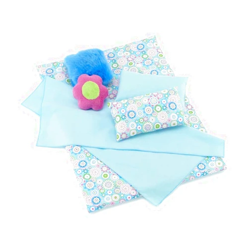 Emily Rose 18 Inch Doll Bedding Accessories Set, Reversible Baby Doll Blankets and Accessories | Fits 18