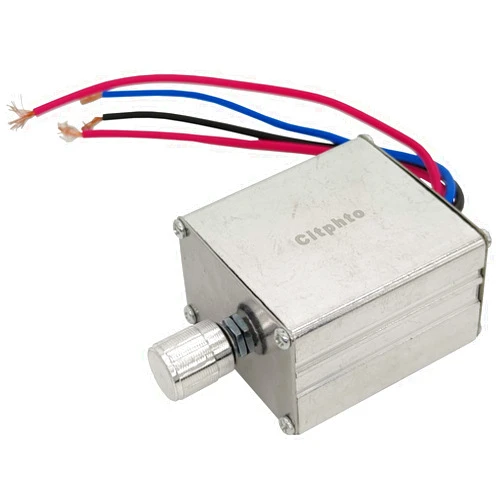 Citphto DC Motor Speed Controller 12V 24V Universal Electronic Speed Regulator with Metal Shell Rotary Switches for Car Van Heater Voltage Control