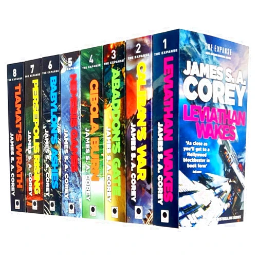 By James S.A. Corey (Author) James S A Corey Expanse Series 8 Books Collection Set (Leviathan Wakes, Caliban's War, Abaddon's Gate, Cibola Burn, Nemesis Games, Babylon's Ashes, Persepolis Rising, Tiamats Wrath)