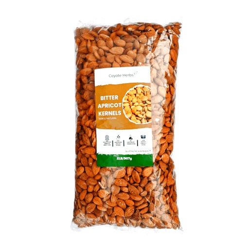 Coyote-herbs Apricot kernels/natural/raw/bitter apricot kernel seeds/Vitamin b17/Certified/ 2 POUND’s (32 OZ)