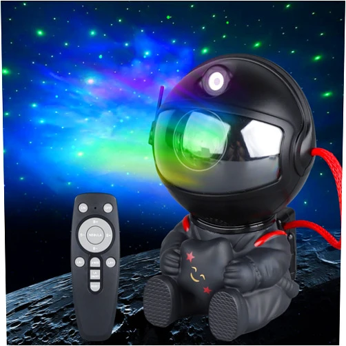 YXQUA Astronaut Star Projector, Star Projector Galaxy Light for Kids，8 Modes Remote and 270° Adjustable Led Lights for Bedroom, Girls Room Decoration, Home Theater, Ceiling, Timer(Original Black)