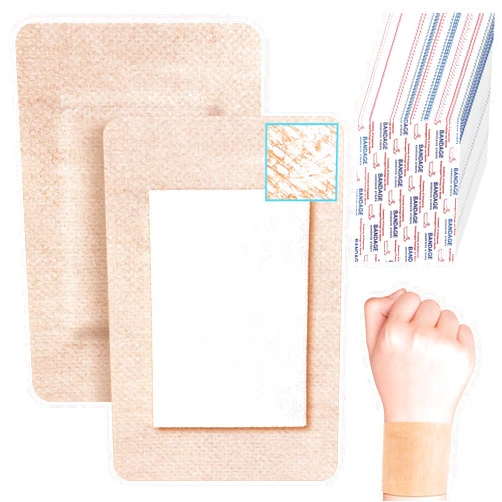 Funtery 30 Pcs Silicone Bandages Extra Large Silicone Adhesive Bandages Bulk Flexible Elderly Painless Removal for Sensitive Fragile Skin Wounds(4 x 3in)