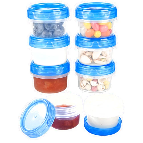 Atecare Salad Dressing Containers, [8 Pack*2 oz] Reusable Easy to Open Dressing, Condiment, Sauce, Dip Containers to Go With Leak-Proof Twist Top Lids, Bpa Free, Safe For Microwave, Freezer, Dishwasher
