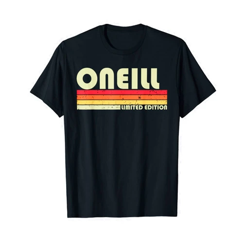 Customized Last Name Gifts Family Christmas Team ONEILL Surname Funny Retro Vintage 80s 90s Birthday Reunion T-Shirt