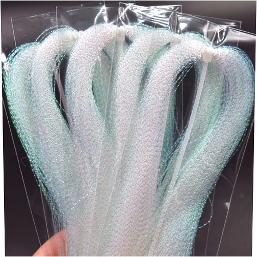 PHECDA PROFLY 10 Packs Crystal Flash Fly Fishing Line Fly Tying Material for Fishing Lure Dry Flies