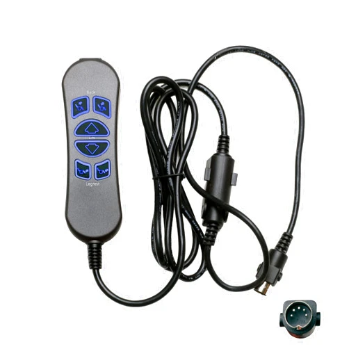 Fruhdi 6 Button 5 Pin Prong MLSK89-A2 Hand Control Handset Remote with USB and Backlight for Lift Chairs Power Recliners