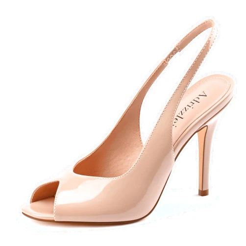 Adrizzlein Women's High Heels Peep Toe Pumps Shoes Fish Mouth Sandals 4 inch Stiletto Slingback Heels for Dress Wedding Party