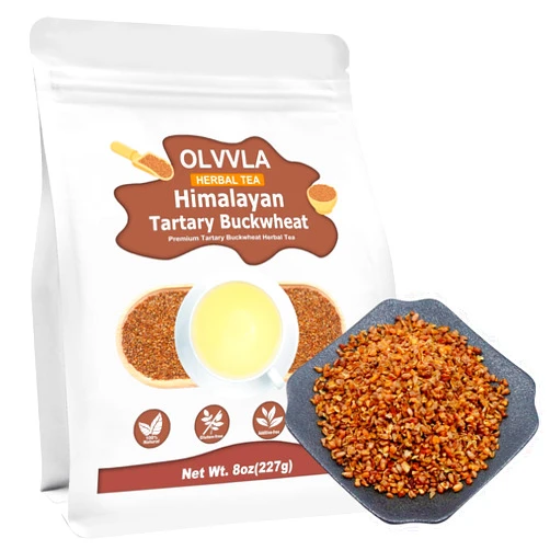 Olvvla - Himalayan Tartary Buckwheat - 8oz/227g - Premium Roasted Buckwheat Tea - Gluten-Free - Caffeine Free - Rich Aroma of Roasted Buckwheat