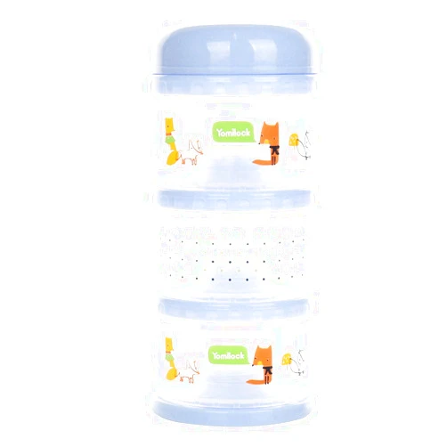 Yomilock BPA-Free Formula Dispenser Powdered Milk Container (Blue)