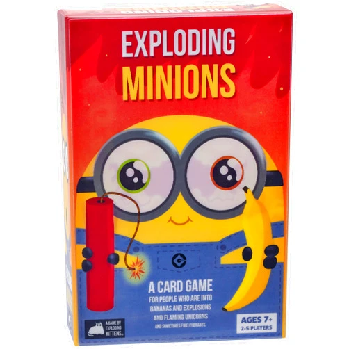 Exploding Kittens LLC Exploding Minions by Exploding Kittens - A Russian Roulette Card Game, Easy Family-Friendly Party Games - for Kids, Teens & Adults - 2-5 Players