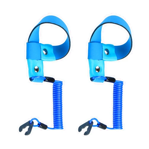 GZZTORES 2PCS Kill Switch Lanyard for Boat Jet Ski Lanyard Wrist Strap Replace EW2-68348-00-00 Suit for Yamaha Marine Outboard Motor Ignition Emergency Kill Stop Cord Tether (Blue)