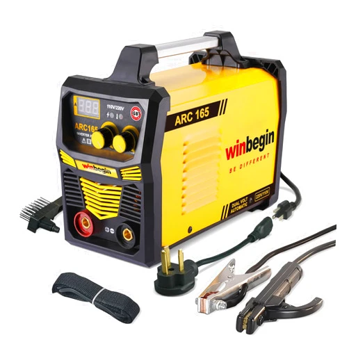 Winbegin 110V/220V arc welding machine,digital display,165A max rod 5/32
