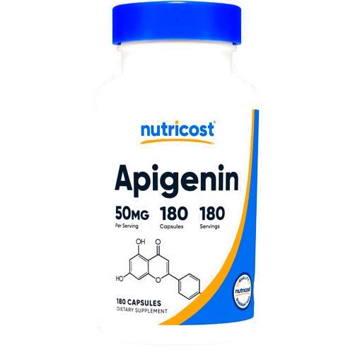 Nutricost Apigenin 50mg, 180 Capsules - Non-GMO, Gluten Free, Vegan