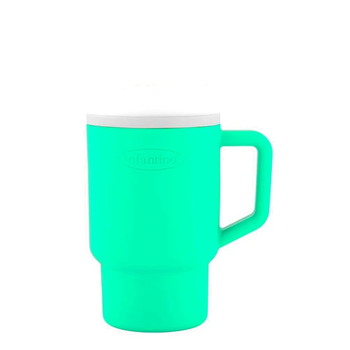 Infantino My 1st Tumbler – Adorable Miniature Tumbler with Toddler-Friendly Straw and Handle, Encourages Hydration, Easy to Clean, 9 fl. oz, Alpine