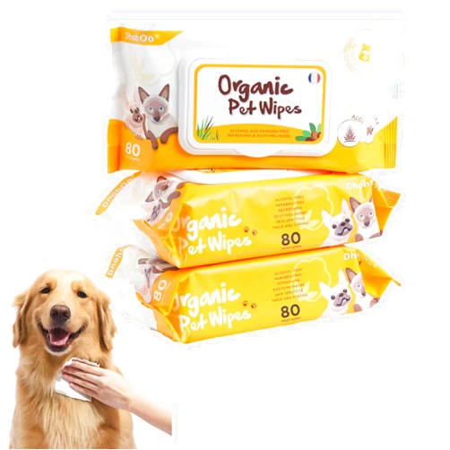 Dhohoo Pet Wipes,80-Count Pack (3-Pack),Gentle, Hypoallergenic Pet Grooming Wipes for Dogs & Cats,Perfect for Paws, Face, & Fur Cleaning,Odor Remover & Quick Clean Solution