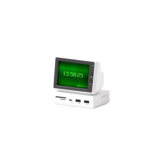 Hagibis 3.5inch IPS USB Mini Screen with USB C Hub, USB-C&HDMI Monitor AIDA64 Mini PC CPU RAM HDD Data Monitor Temperature Electronic Album Floating Lyrics Display Sub Screen for Laptop PC (960x640)