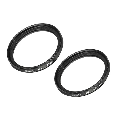 MECCANIXITY UV Lens Filters, 37mm Slim Frame Multi-Coated Protective Lenses Filter for Camera Photography, Pack of 2