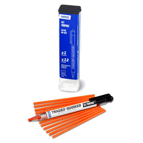 Markal 96137 Trades Marker (1 Holder, 12 Refills), Orange