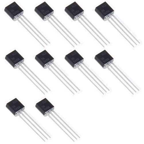 Bridgold 10pcs 2N5458 2N 5458 N-Channel JFET General Purpose Audio Amplifier 10mA，TO-92.