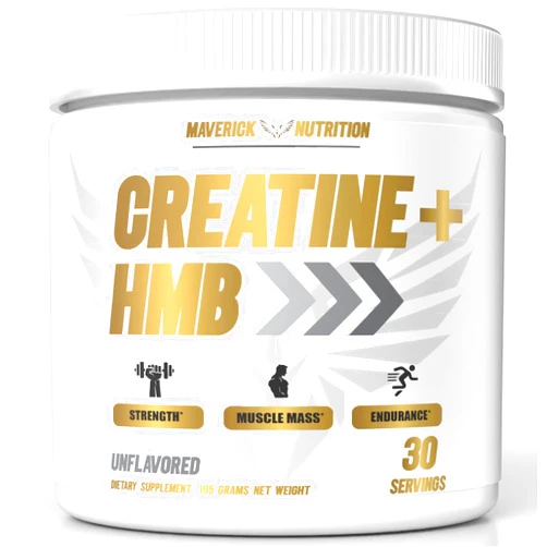 Maverick Nutrition Creatine HMB - Creatine Powder for Men - Creatine Powder - Creatine Supplement - Creatine for Men - HMB Creatine - Creatine HMB Powder - Creatine - Creatine Monohydrate - 30 Servings - Unflavored
