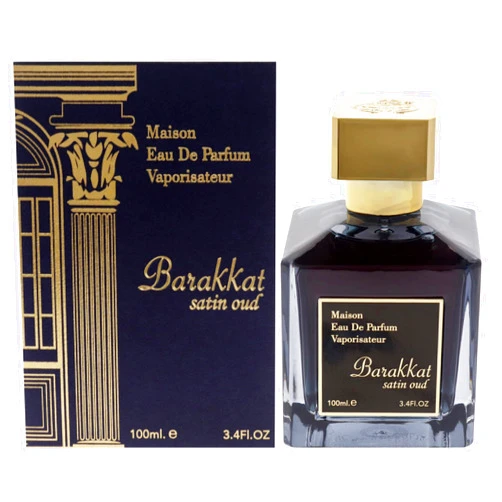Youshah Perfumes Maison Barakkat Satin Oud by Fragrance World for Unisex - 3.4 oz EDP Spray