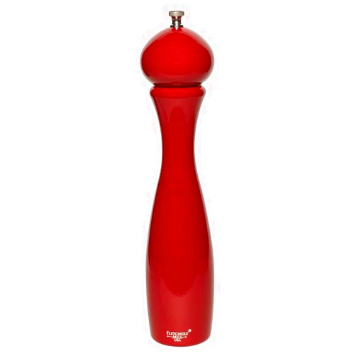 Fletchers Mill Fletchers' Mill Marsala Collection Pepper Mill, Cinnabar - 12 Inch, Adjustable Coarseness Fine to Coarse, MADE IN U.S.A.