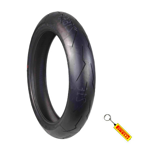 Pirelli Diablo Supercorsa V2 120/70ZR17 Front Road and Racetrack Motorcycle Tire with Keychain - 120/70-17 Single