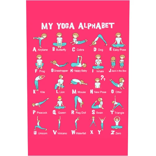 Einschulung Kindergarten Vorschule Kinder ABC My YOGA ABC Alphabet A-Z of Yoga Techniques