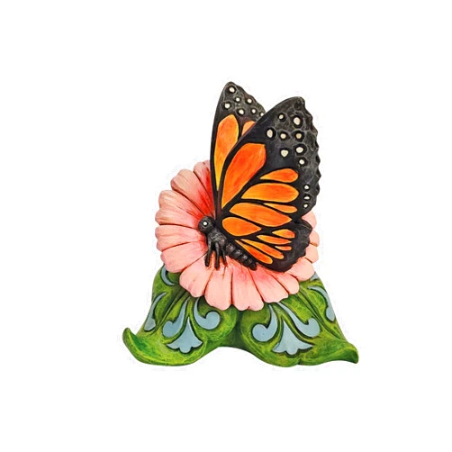 Enesco Jim Shore Heartwood Creek Four Seasons Mini Monarch Butterfly Figurine 4 Inch