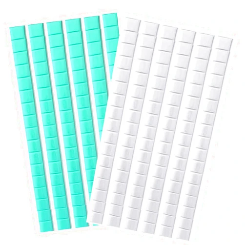Topbuti 204 Pcs Removable Poster Adhesive Putty Multipurpose Mounting Tacky Putty, Reusable Wall Safe Tack Putty for Hanging Pictures Poster Art Photography Museum (White and Green)