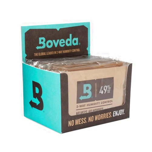 Boveda High-Absorbency 49% Two-Way Humidity Control Packs for Music Instruments in Extreme Humidity – 12 Pack – Size 40 – Moisture Absorbers for Instrument Cases – Prevent Warp – Individually Wrapped