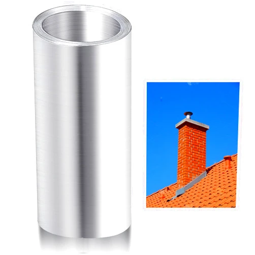 Ecmln 8'' x 20' Aluminum Flashing Roll,Metal Flashing Roll for Roof and Garden,0.2mm Thickness Aluminum Roof Panels for Sealing Windows Doors
