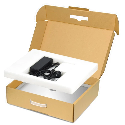 SOUNDANCE Laptop Box with Protection Foam, Handmade Laptop Sleevess, Cardboard Laptop Shipping Box, Secure Mailer Box for up to 17.3 Inches Notebook Computer