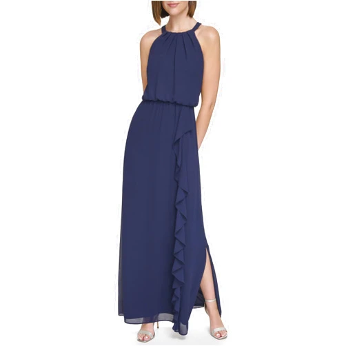Jessica Howard Women's Plus Chiffon Maxi Sleeveless-Guest of Wedding
