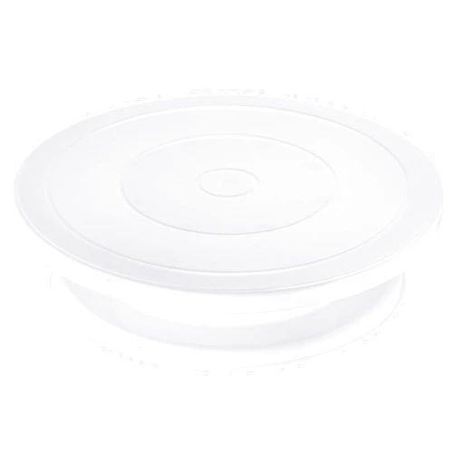 Kootek Cake Stand, 11 Inch Rotating Cake Turntable, Turns Smoothly Revolving Cake Spinner Stand Cake Decorating Kit Display Stand Baking Tools Accessories Supplies for Cookies Cupcake (White)