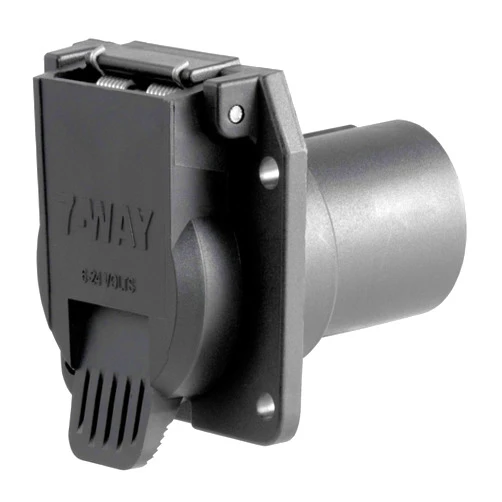 CURT 55415 Replacement 7-Way RV Blade Connector, Factory Tow Package and USCAR Socket Required , Black