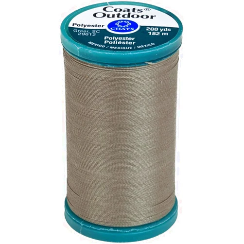 COATS&CLARK D71-0025 Outdoor Living Thread, Mini King Spool, 200-Yard, Steel