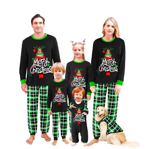 IPajamas Christmas Family Pajamas Matching Sets, Matching Christmas Pjs For Family and Dog, Holidays Jammies Family Pjs Set