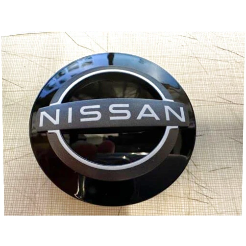 Generic NEW OEM NISSAN CENTER CAP - BLACK GLOSS WHITE OUTLINE/SEE LIST