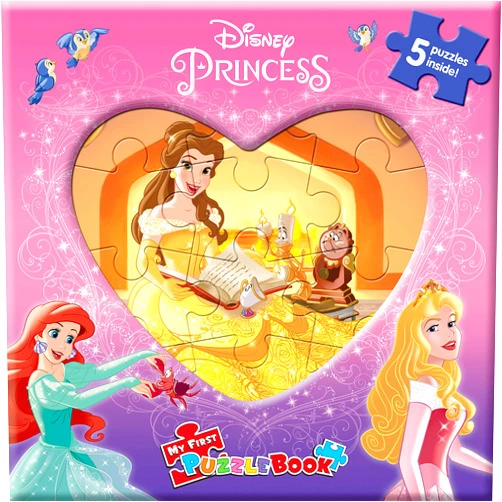 Phidal Publishing Inc. Disney Princess My First Puzzle Book - Jigsaw Puzzles for kids, 10-page board book, 5 puzzles to enjoy