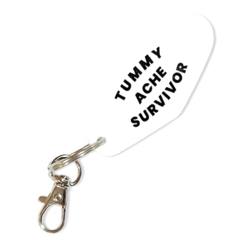 Haven Print Co. Tummy Ache Survivor Keychain, Hotel Keychain, keychain, IBS, my tummy hurts, Spoof Gift, Funny Gift